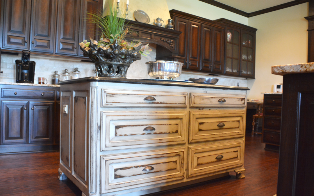 Weathered cabinets
