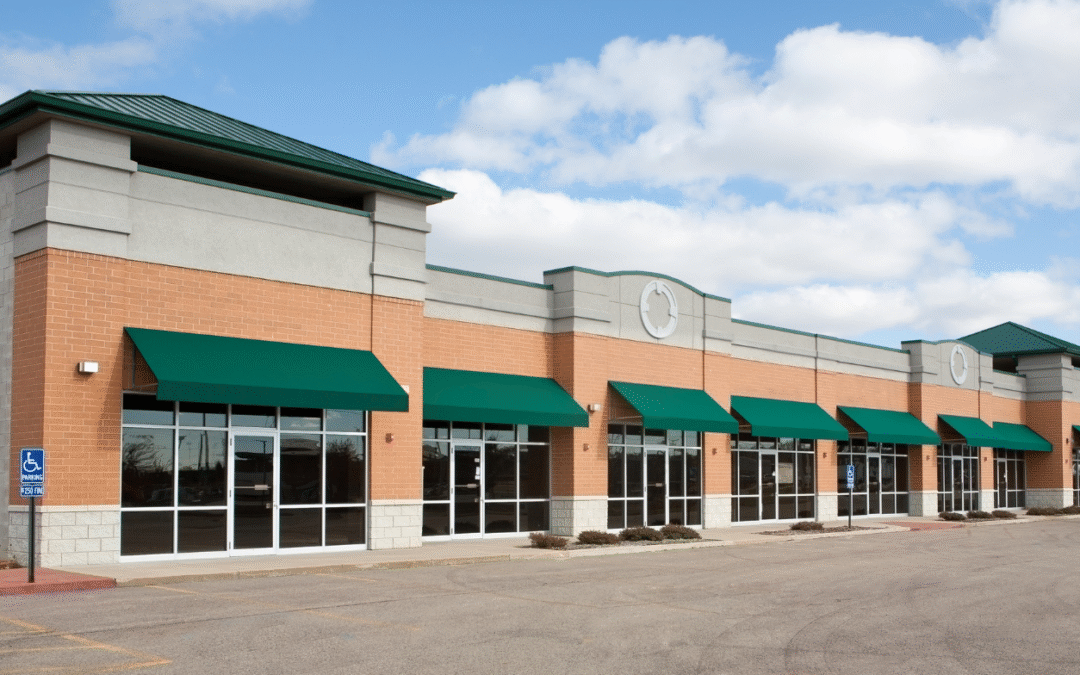 Outside of a commercial building