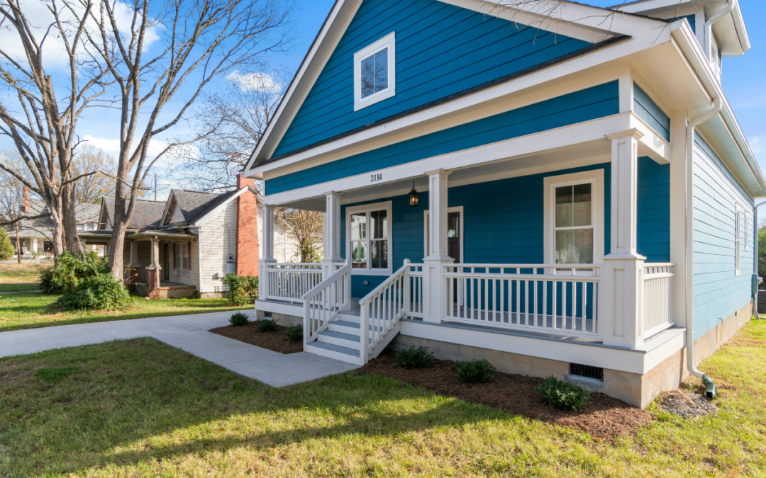 House Exterior Painted Blue